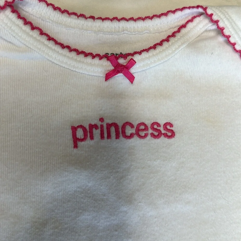 Carter's size 9 months bundle Pink and White Bodysuits Set for Everyday Comfort.